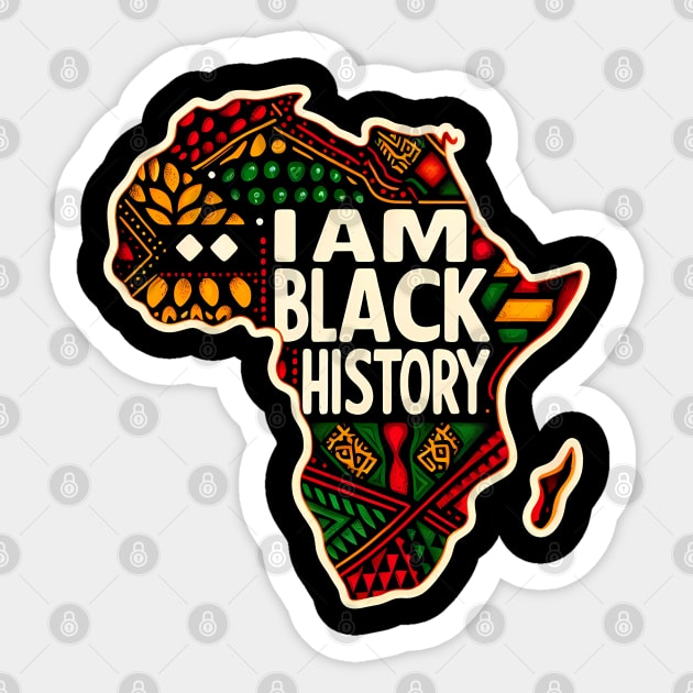 I Am Black History - Black Justice Sticker by ANSAN